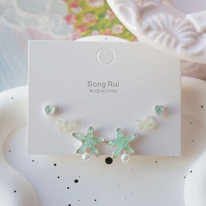 Stud Earring Set Starfish FashionChic