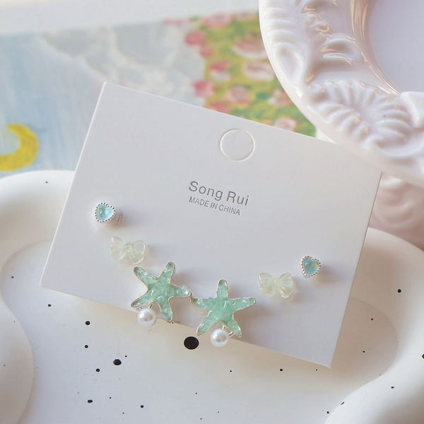 Stud Earring Set Starfish FashionChic