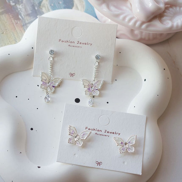 / Earring Dangle Clip Butterfly On FashionChic