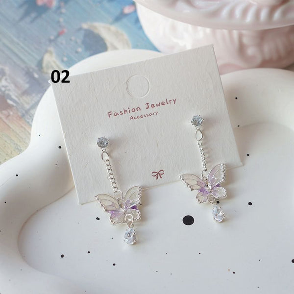 / Earring Dangle Clip Butterfly On FashionChic