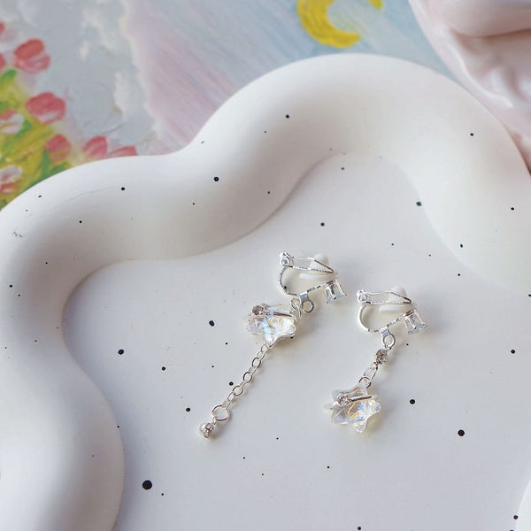 Asymmetrical Dangle Clip On / Star Earring FashionChic