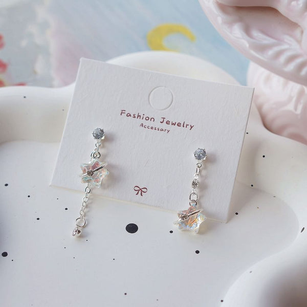 Asymmetrical Dangle Clip On / Star Earring FashionChic