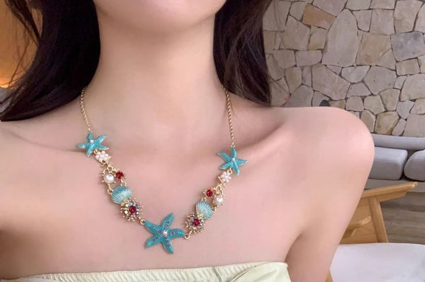 Starfish Necklace FashionChic