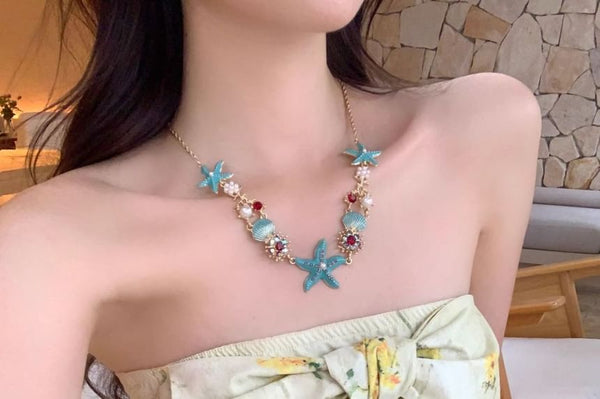 Starfish Necklace FashionChic