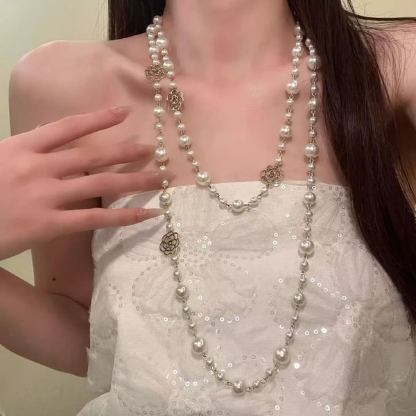 Beaded Floral Necklace FashionChic