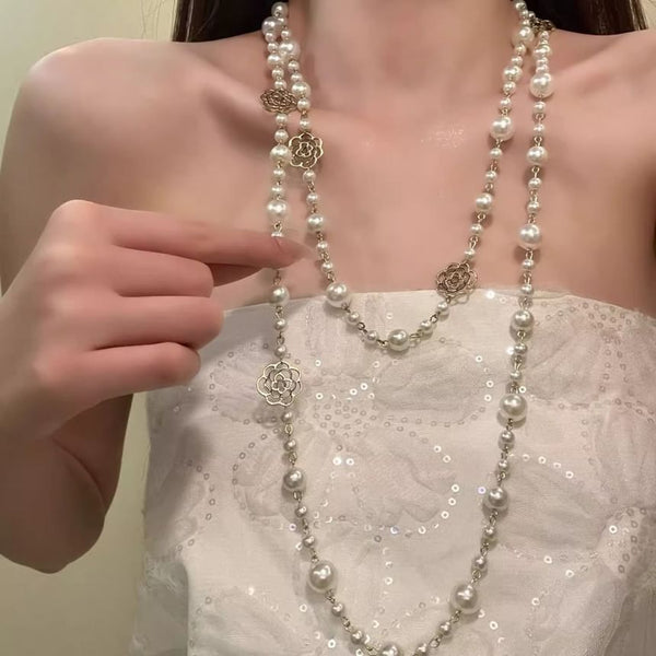 Beaded Floral Necklace FashionChic