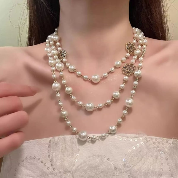 Beaded Floral Necklace FashionChic