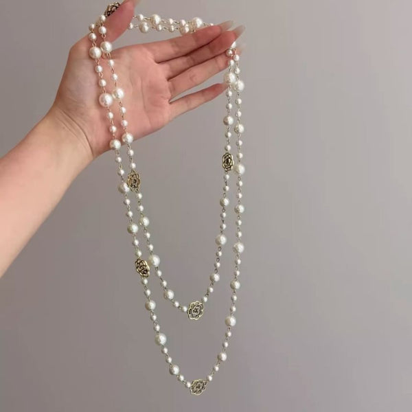 Beaded Floral Necklace FashionChic