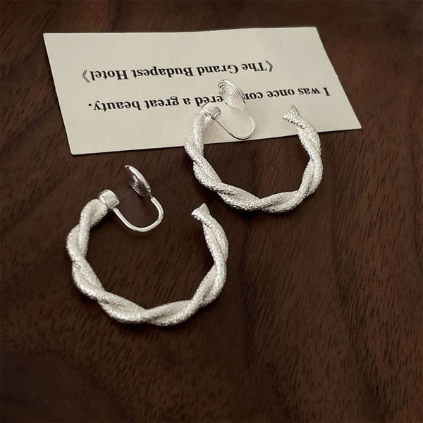 Earring Twisted Huggie FashionChic