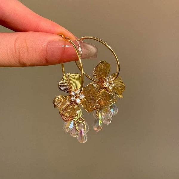 Floral Earring Hoop FashionChic