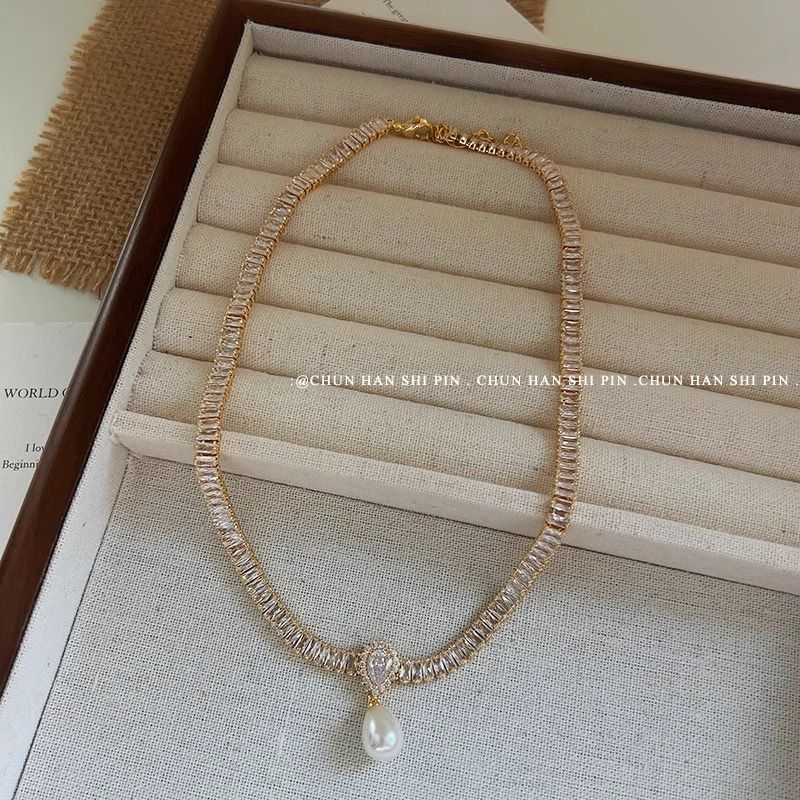 Faux Necklace Pearl FashionChic