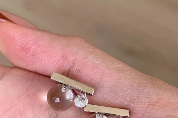 Rod CZ Earring Stud FashionChic