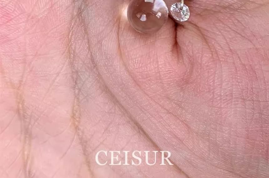 Rod CZ Earring Stud FashionChic