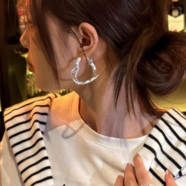 Hoop Earring Heart FashionChic