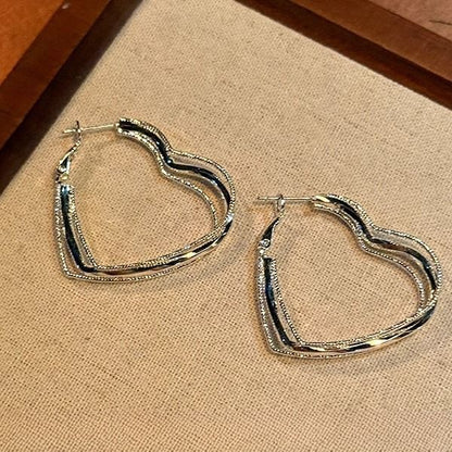 Hoop Earring Heart FashionChic