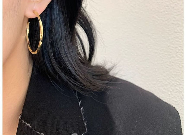 Earring Twisted Hoop FashionChic