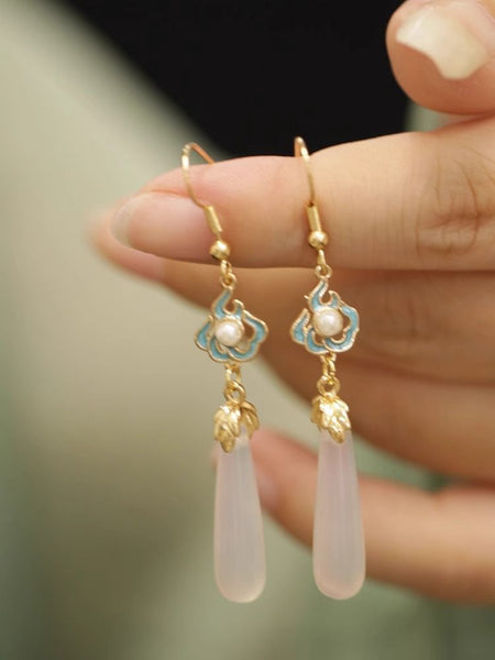 Jade Earring Dangle FashionChic