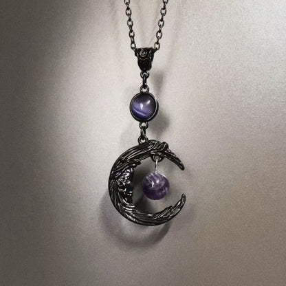 Beaded Moon Necklace FashionChic