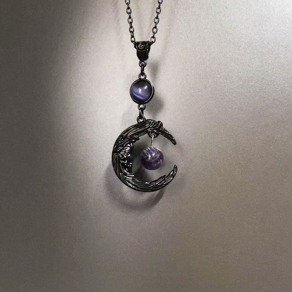 Beaded Moon Necklace FashionChic