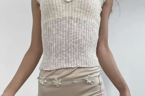 Necklace Floral Long FashionChic