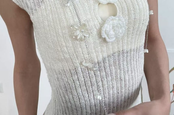 Necklace Floral Long FashionChic