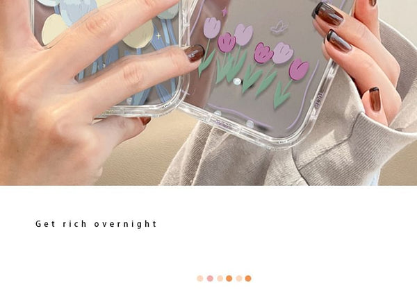 Mirrored Case Tulip Phone FashionChic