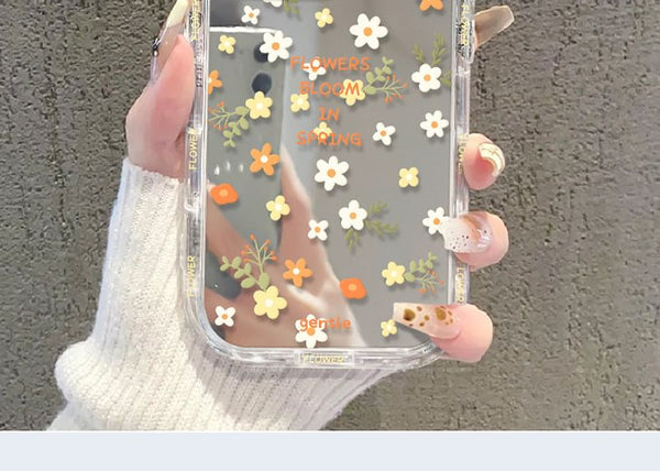 Phone Floral Case Mirrored FashionChic