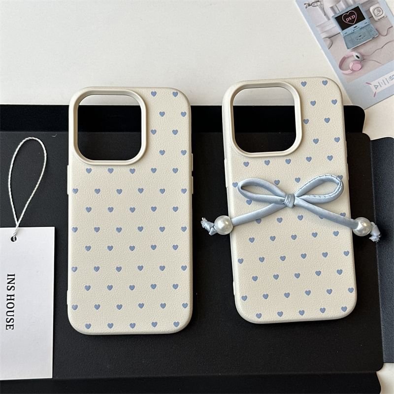 Adhesive Set Bow Phone Heart Case / Decoration FashionChic