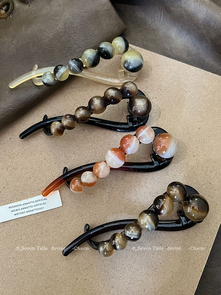 Bead Hair Acrylic Clip FashionChic