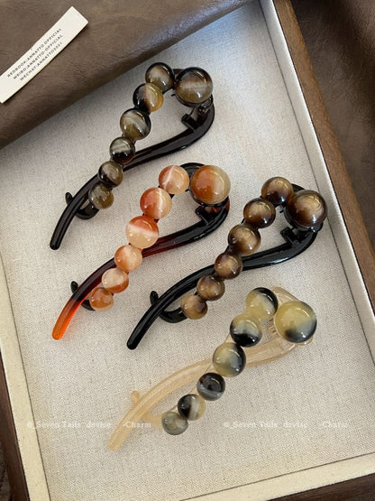 Bead Hair Acrylic Clip FashionChic