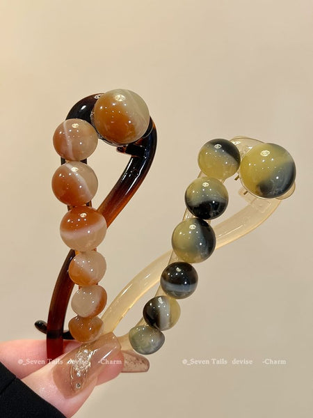 Bead Hair Acrylic Clip FashionChic