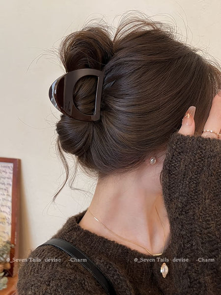 Hair Clip Plain Claw Acrylic FashionChic