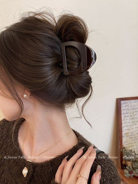 Hair Clip Plain Claw Acrylic FashionChic