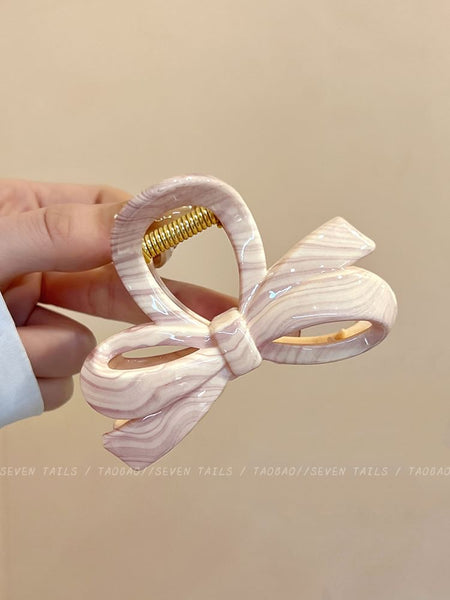 Acrylic Clip Bow Hair Claw FashionChic
