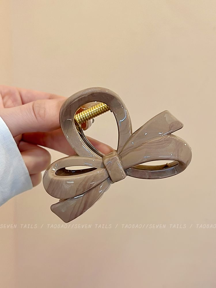 Acrylic Clip Bow Hair Claw FashionChic