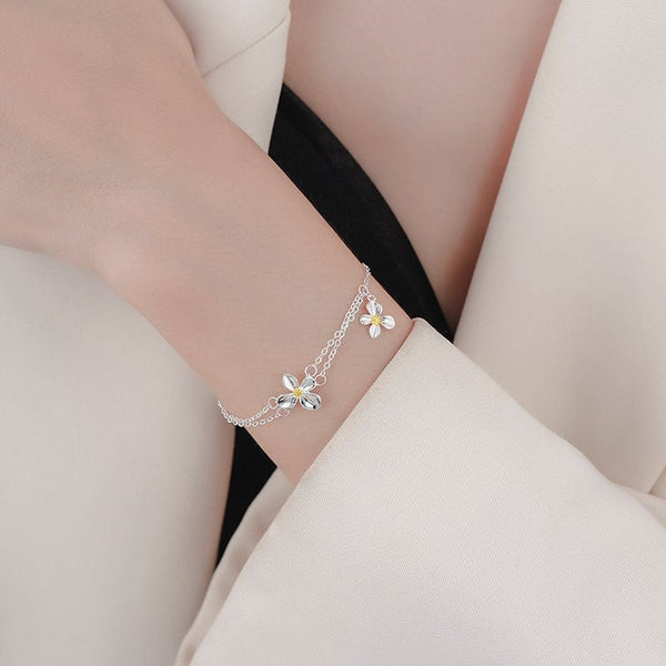 Flower Layered Bracelet FashionChic