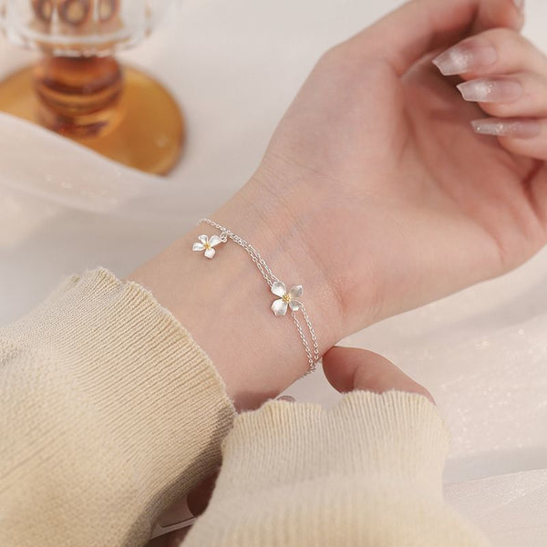 Flower Layered Bracelet FashionChic