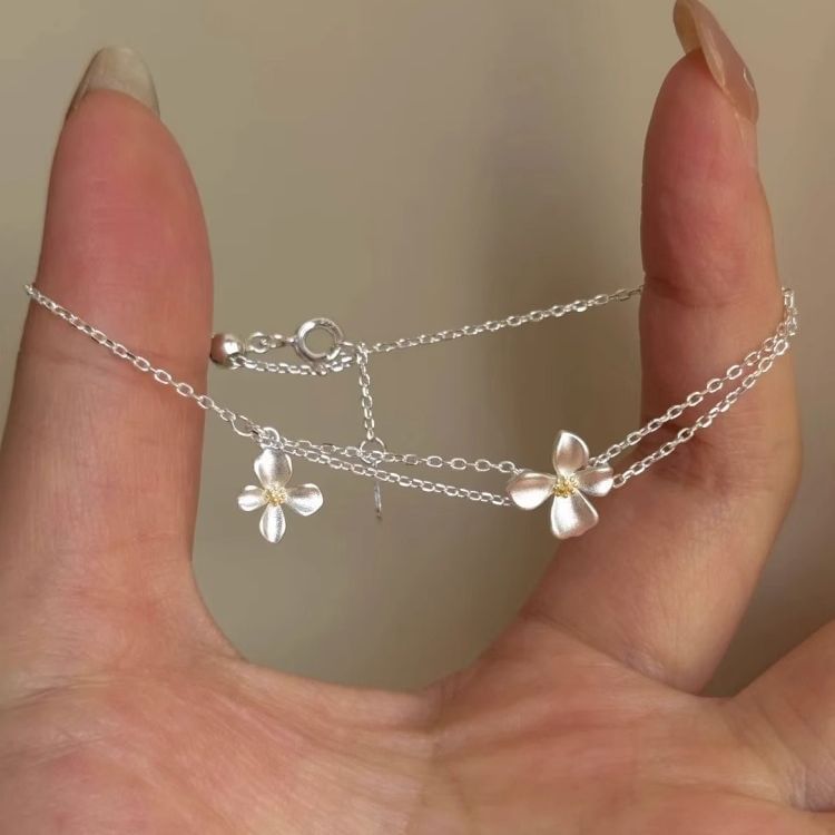 Flower Layered Bracelet FashionChic