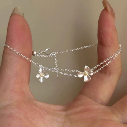 Flower Layered Bracelet FashionChic