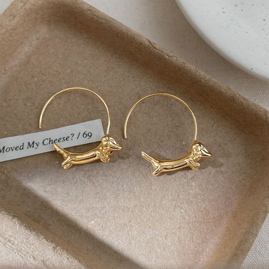 Earring Hoop Open Dog FashionChic