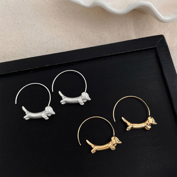 Earring Hoop Open Dog FashionChic