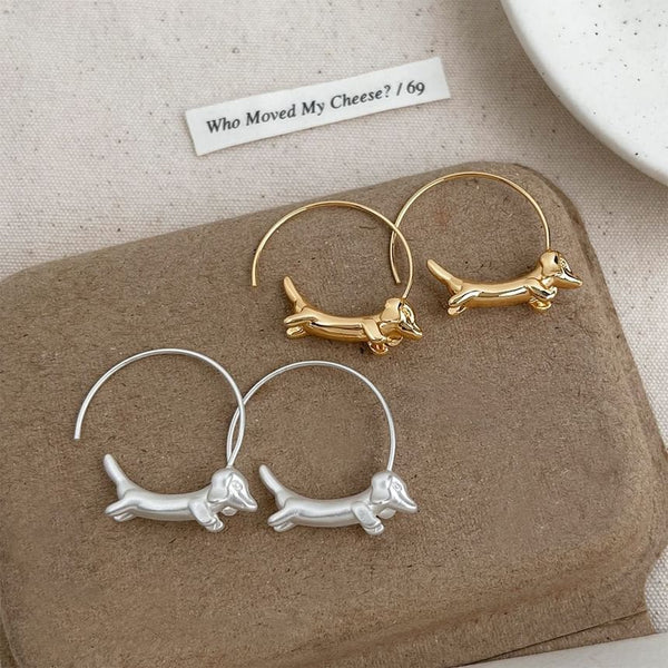 Earring Hoop Open Dog FashionChic
