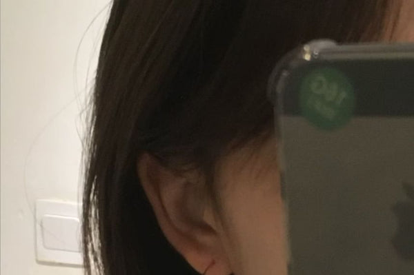 Earring Faux Pearl Drop Hoop Open FashionChic