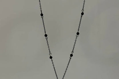 Necklace Chain Station Faux Crystal FashionChic