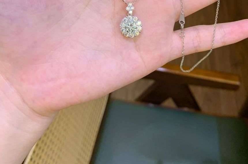 Necklace Pendant Rhinestone FashionChic