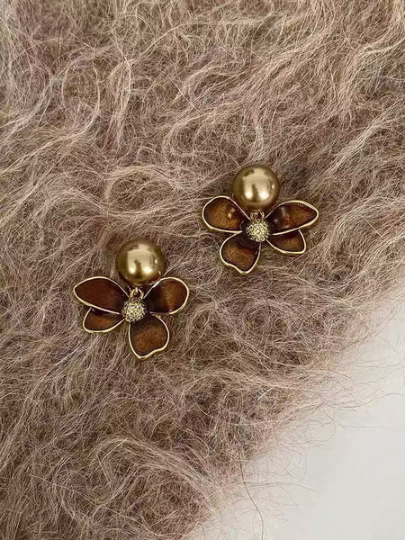 Flower Earring Glaze Drop FashionChic