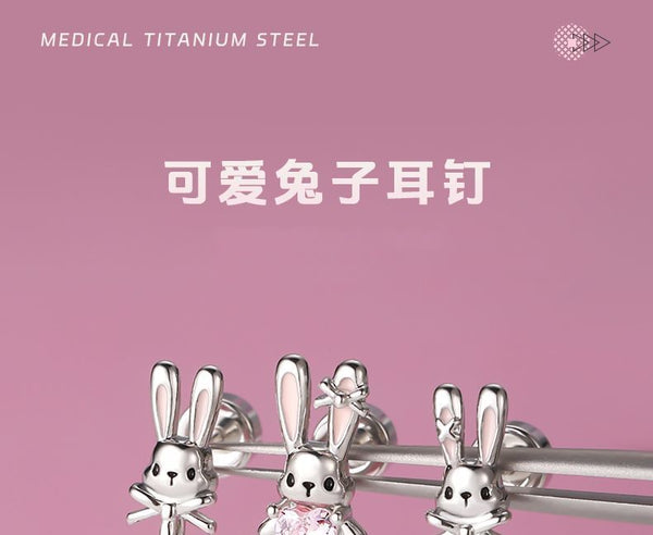 Stud of Set Rabbit 3: Ear Rhinestone FashionChic