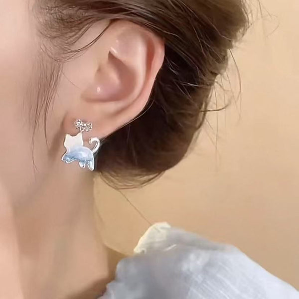 Cat Drop Bow Earring FashionChic