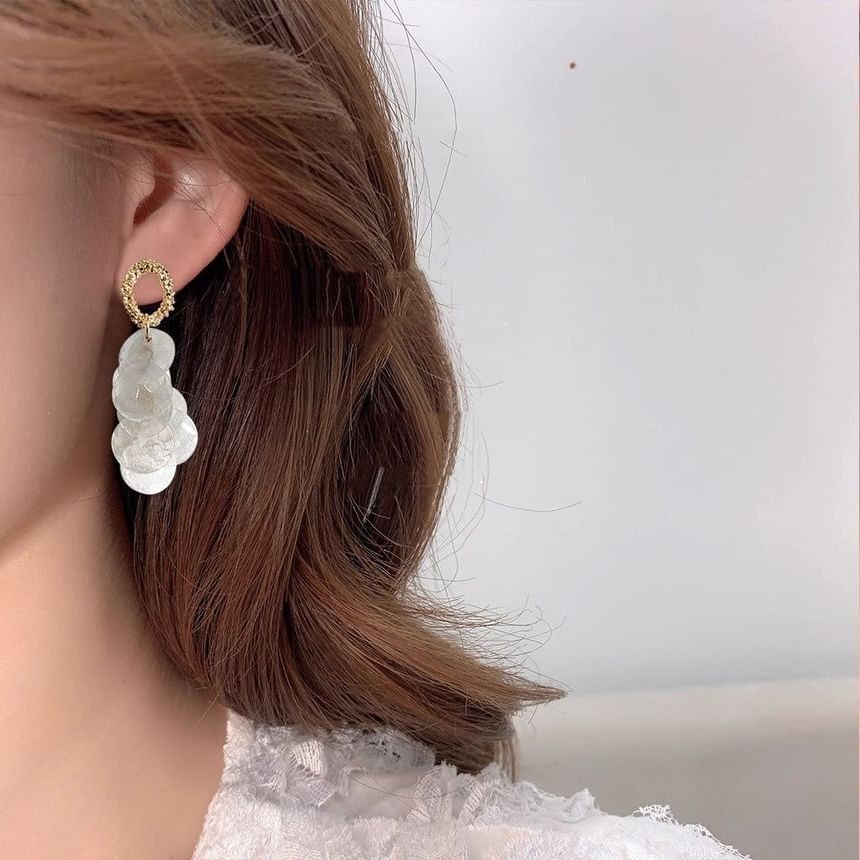 Fringed Drop Shell Earring FashionChic