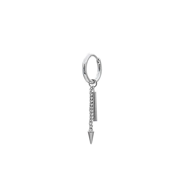 Drop Bar Spike Hoop Earring FashionChic